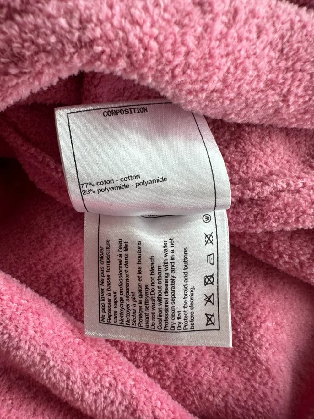 Chanel Pink Chain Women's Cardigan